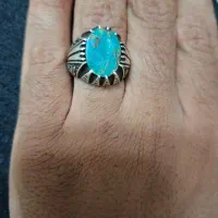 انگشتر فیروزه نیشابور دست ساز