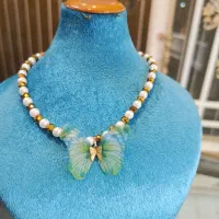 پلاک گردنبند پروانه طلا