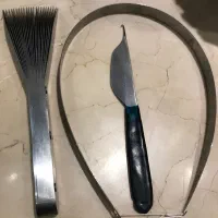 مجموعه شانه وسیخ وقلاب بافت تابلو فرش