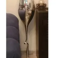 گلدان نقره ای پایه بلند