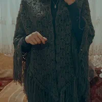 اشارپ (شال سه گوش) دست بافت شیک،گرم برای فصل سرما