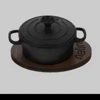 قابلمه چوبی چدن