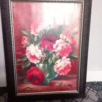 قاب منظره و گل زیبا