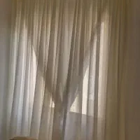 پرده  تور نباتی روشن