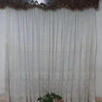 سه عدد پرده پذیرایی به همرا چوب