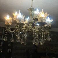 یک جفت لوستر برنجی