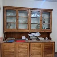 بوفه شیک و جادار  با چوب گردو