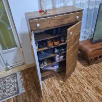 جاکفشی طرح چوب ۵ طبقه و یک کشو|جاکفشی، کمد، دراور|اهواز, کوی ملی راه|دیوار