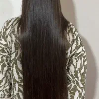 مو بلند خرمایی و طلایی