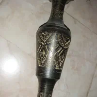 گلدان برنجی عتیقه|کلکسیون اشیاء عتیقه|کرمان, |دیوار