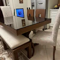 میز ناهار خوری ۶ نفره ژورنالی چوب