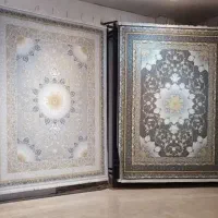 %فرش گلریزوگل برجسته//طراحی منحصر به فرد)