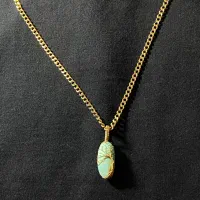 پلاک گردنبند فیروزه اصل نیشابوری