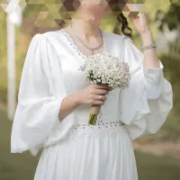 لباس عقد فقط یکبار پوشیده شده در حد نو ، سایز38.40