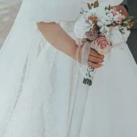 لباس عروس (تور عروس) ساده و شیک و در حدنو