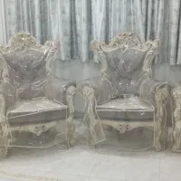 مبل استیل چوب گردو