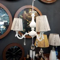 لوستر آلمینیومی با شید نخی|لوستر و چراغ آویز|شهریار, شهرک وائین|دیوار