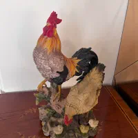 فیگور خروس و مرغ روستایی