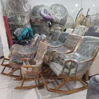 صندلی راک .صندلی مادربزرگ .چوبی لوکس محسن