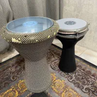 داربوکا چرم بسیار خوب استفاده نشده کنار بوده کلا
