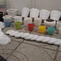 گلدان سنگی بزرگ نو گلدانهای زیاد زیر گلدونی|صنایع دستی و سایر لوازم تزئینی|تهران, نیلوفر|دیوار