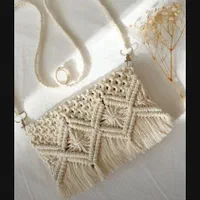 کیف مکرومه شیک دستساز|کیف، کفش، کمربند|بابل, |دیوار