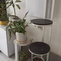 استند گل فلزی صفحه چوب