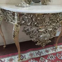 آینه کنسول و بوفه طرح برنز