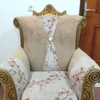 مبل ۷نفره بههمراه میز و عسلی|مبلمان خانگی و میز عسلی|لاران, |دیوار