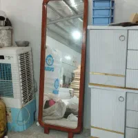 آینه قدی دور چوبی