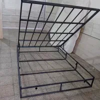 کفی تخت دونفره فلزی جکدار|تخت و سرویس خواب|مشکیندشت, |دیوار