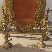 آینه شمعدان|آینه|ری, فیروزآبادی|دیوار