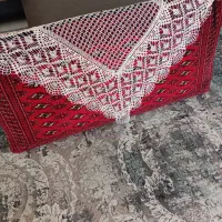 پشتی ترکمن دو طرف دست بافت یک جفت