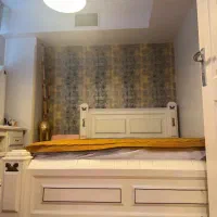 سرویس تخت جک دار بدون تشک ومیزآرایش چوبی