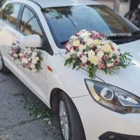 ماشین عروس و خدمات گل آرایی|گل مصنوعی|بهار, |دیوار