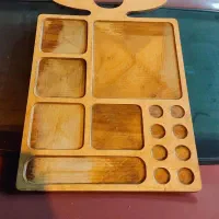 سینی مزه ،سینی پذیرایی چوبی یلدا|ظروف سرو و پذیرایی|شیراز, قلعه نو|دیوار