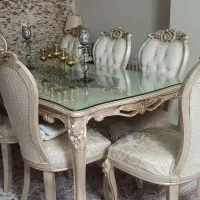 میز غذا خوری استیل ۸ نفره