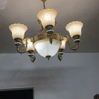 لوستر 5شاخه برنجی