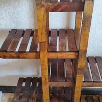 پایه گل چوبی