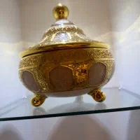 میوه خوری کریستال طلاکوب دستساز راسا|ظروف سرو و پذیرایی|تبریز, |دیوار