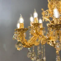 لوستر ستاره 12 شعله|لوستر و چراغ آویز|کرج, اکبرآباد|دیوار