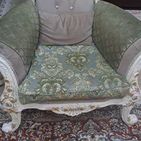 مبل استیل ۷نفرومیز نهار خوری ۸نفرویک ساعت ایستاده|مبلمان خانگی و میز عسلی|رشت, دیلمان|دیوار