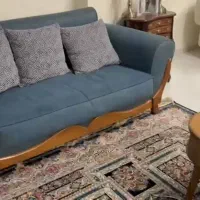مبل ۷ نفره با سه میز عسلی و کوسن با کیفیت