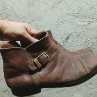 کفش نیم بوت چرم