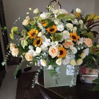 دسته گل تزئین شده