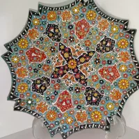 بشقاب مینا کاری