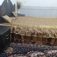 سرویس خواب کامل (تخت، ۲ پاتختی، میز آرایش)