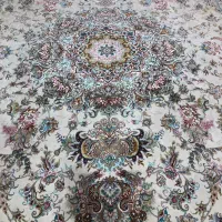(فرش فرزین)۹متری دستباف خطیبی رج۵۰ ،نو، چله ابریشم|فرش|تبریز, |دیوار