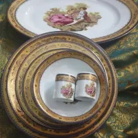 سرویس چینی طرح لمونژ  لیلی و مجنون|ظروف سرو و پذیرایی|قم, عمار یاسر|دیوار