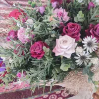 گلدون گلدان گل مصنوعی خوشگل ارزون